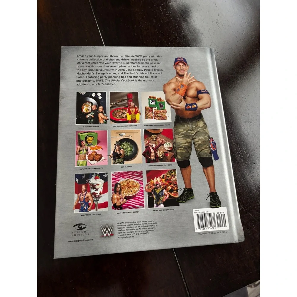 WWE The Official Cookbook Allison Robicelli Hardcover Insight Editions Recipes
